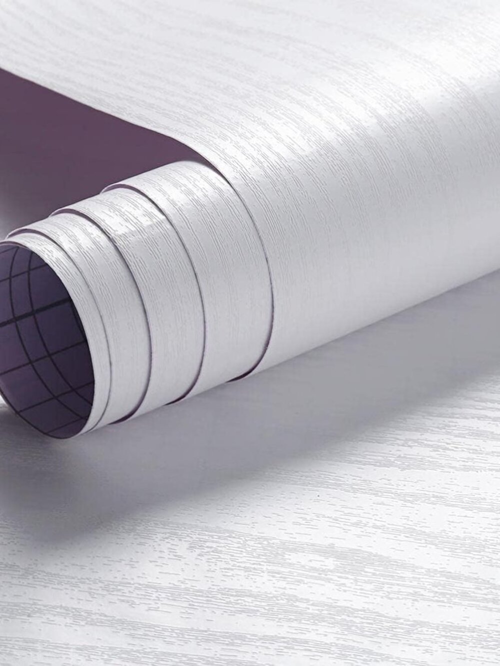 Arthome Peel and Stick Wallpaper - White Wood Contact Paper - White Wallpaper -